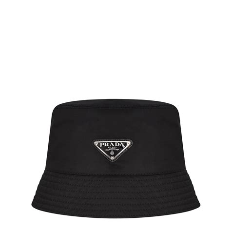 prada denim bucket hat|prada re nylon bucket hat.